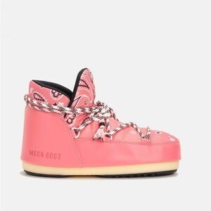 Alanui x Moon Boot Bandana Print Low Boots